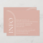 アールデコアカ結婚ントのエンクロージャカード 招待状 (正面/裏面)