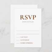 アールデコアカ結婚ントの応答カード 招待状 (正面/裏面)