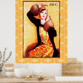 アールデコアジア美しい ポスター (キッチン)