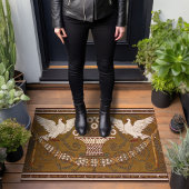 アールデコアンバー金ゴールドドーブバイウォルタークレーン ドアマット