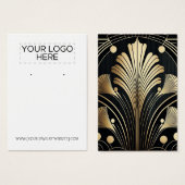 アールデコイヤリング表示カード (正面&裏面)