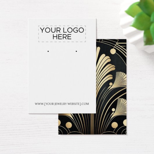 アールデコイヤリング表示カード (デスク)