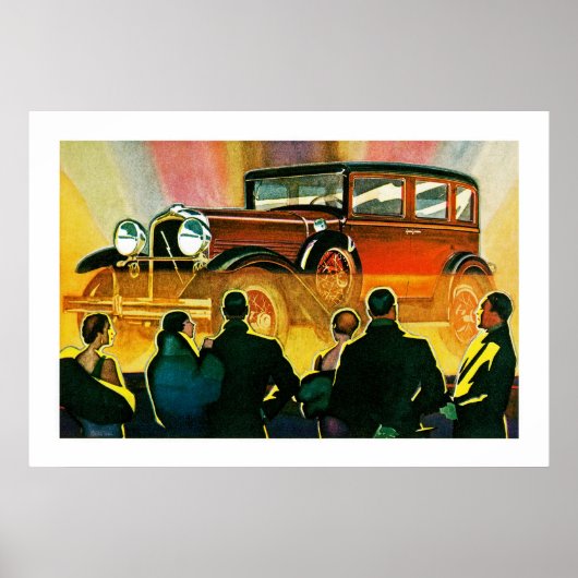 アールデコイラストレーション ポスター (正面)