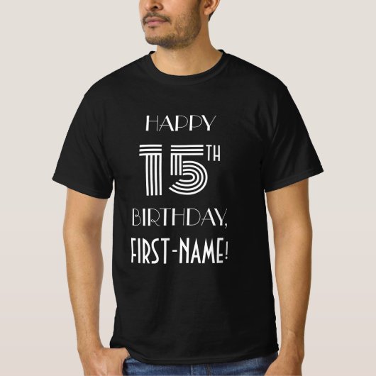 アールデコインスパイアスタイル15thバースデーパーティーシャツ tシャツ (正面)