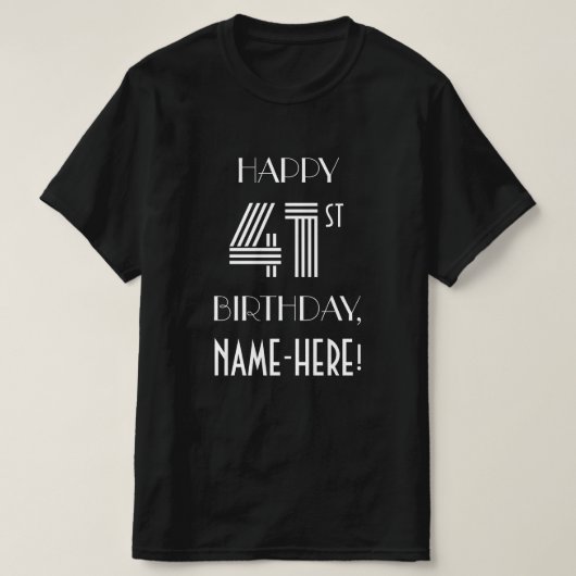 アールデコインスパイアスタイル41thバースデーパーティーシャツ tシャツ (デザイン正面)