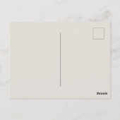 アールデコインスパイアレトロ女性エレガントレディ写真 ポストカード (裏面)