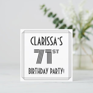 アールデコインスパイア第71回名前をカスタムする 招待状