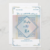 アールデコインスパイア結婚式招待状 招待状 (正面/裏面)