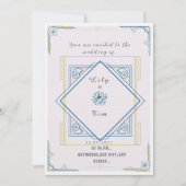 アールデコインスパイア結婚式招待状 招待状 (正面)