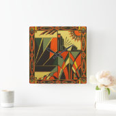 アールデコインスパイア角壁時計 スクエア壁時計 (ホーム)