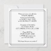 アールデコインスパイア22歳生誕会名前をカスタムする 招待状 (裏面)