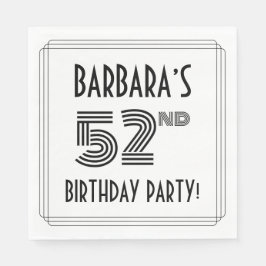 アールデコインスパイア52歳生誕会名前をカスタムする スタンダードランチョンナプキン