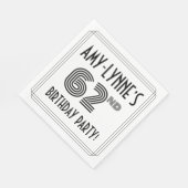 アールデコインスパイア62歳生誕会名前をカスタムする スタンダードランチョンナプキン (角)