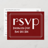 アールデコインスパイアRSVPポストカード ポストカード (正面/裏面)
