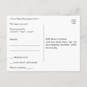 アールデコインスパイアRSVPポストカード ポストカード (裏面)