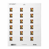 アールデコウィッチハロウィーンのカボチャのちょうちんカボチャ ラベル (フルシート)