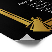 アールデコウェディングプランナー座席表 ポスター (角)