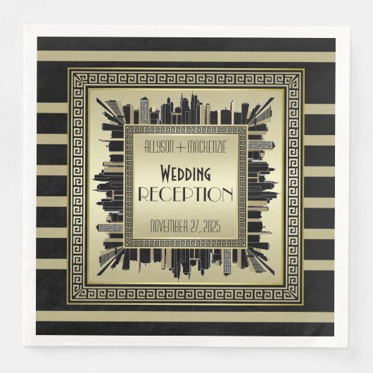 アールデコウェディングレセプションシャンパーニュ金ゴールドギャツビー (正面)