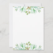 アールデコウォーターカラーリハーサルディナー招待状 招待状 (裏面)