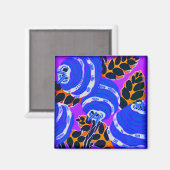 アールデコウォールフラワーズ – Blues+ (マグネット) マグネット (正面/裏面)