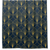 アールデコエレガンス:ファンモチーフ シャワーカーテン (正面)