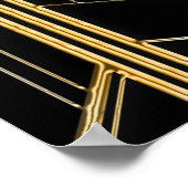 アールデコエレガントギャツビーの結婚ポスター ポスター (角)