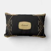 アールデコエレガントギャツビー投げ腰枕 ランバークッション (正面)