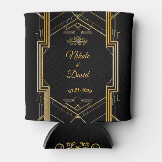 アールデコエレガントギャツビー結婚のクーラーボックス 缶クーラー (正面)