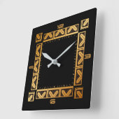 アールデコエレガントスタイル スクエア壁時計 (傾斜)