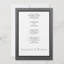 アールデコエレガントストライプ結婚式招待状 招待状