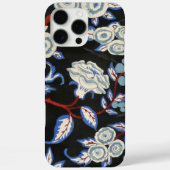 アールデコエレガントフローラ、黒い青い白いバラ Case-Mate iPhoneケース (裏面)