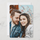 アールデコエレガントヴィンテージ結婚式の日付の保存 招待状 (裏面)