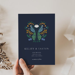 アールデコエレガント写真と共に日付カードを保存 セーブザデート