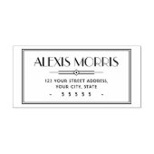 アールデコエレガント差出人住所 セルフインキングスタンプ (デザイン)