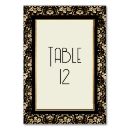 アールデコエレガント新しい結婚金ゴールド テーブルナンバー