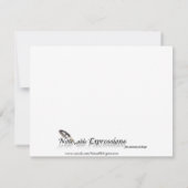 アールデコエレガント白黒の日付の保存 セーブザデート (裏面)