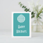 アールデコオーナメントはがき、ターコイズ シーズンポストカード (スタンド正面)