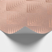 アールデコオーナメント赤面バラ銅形状 ラッピングペーパー (角)