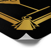 アールデコカクテルバーサイン1920年代のギャツビーパーティー ポスター (角)