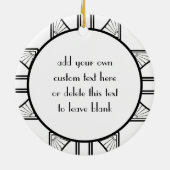 アールデコカクテルパーソナライズされたオーナメント セラミックオーナメント (裏面)