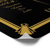 アールデコカクテル署名，署名，バー署名 ポスター (角)