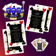 アールデコカジノロイヤルトランプのポーカーウーマン100誕生日