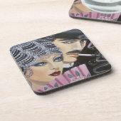 アールデコカップル コースター (左側)