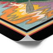 アールデコカップルinカヌー1920 ポスター (角)