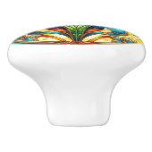 アールデコカラフルジャゲンストルフローラ セラミックノブ (側面)