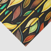 アールデコカラフル葉リーズステンドグラス 薄葉紙 (詳細)