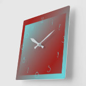アールデコカラーの壁時計 スクエア壁時計 (傾斜)