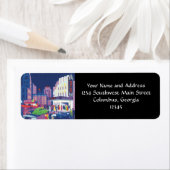 アールデコカルカッタシティシアターシーンハイコントラスト ラベル (インサイチュ)