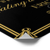 アールデコガストビー結婚スタイルのポスター ポスター (角)