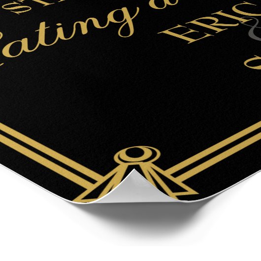 アールデコガストビー結婚スタイルのポスター ポスター (角)